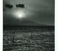 Sunset over Seaweed Farm 신안군 압해도