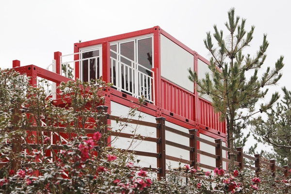 압해읍 눈 오는 날 분재공원 포토존 3