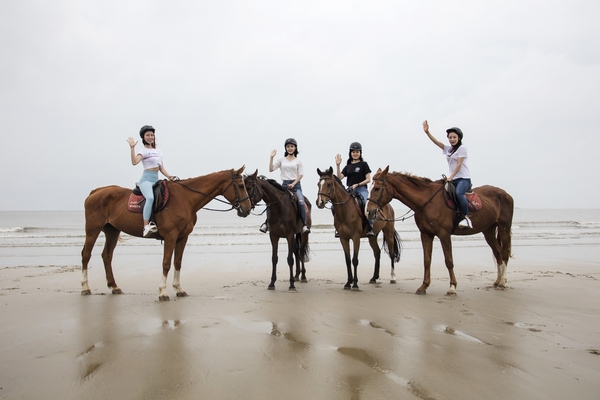 2018 광주 호남 미스 인터콘티넨탈 팸투어 대광해변승마체험 3