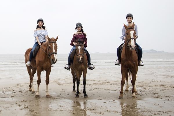 2018 광주 호남 미스 인터콘티넨탈 팸투어 대광해변승마체험 4