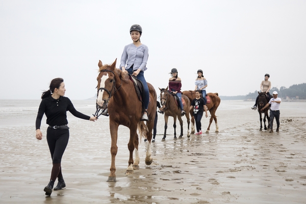 2018 광주 호남 미스 인터콘티넨탈 팸투어 대광해변승마체험 5