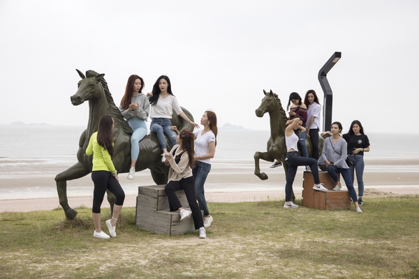 2018 광주 호남 미스 인터콘티넨탈 팸투어 대광해변승마체험 6