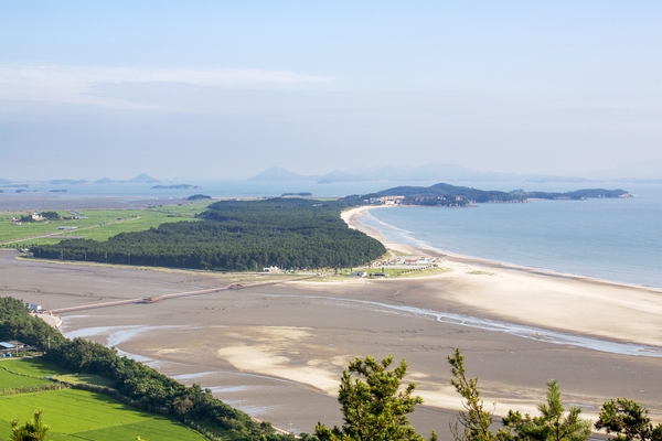 상정봉에서본증도 1