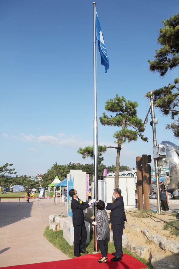 2021.08.05 임자면 대광해변 블루플래그 국제인증기 전달식 2