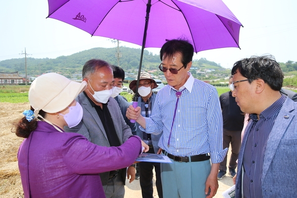 2022.06.21 암태면 상수원 공사현장 방문 1