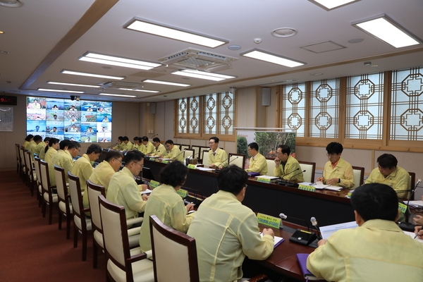 2023. 07. 24   신안군청 영상회의실-집중호우대비 긴급 점검 회의 2