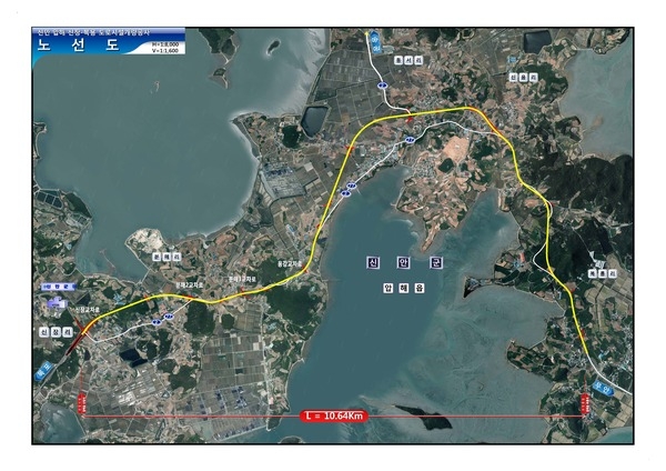 신안군 압해읍 국도2호선‧77호선 시설개량 숨통 트이다..'새천년대교 개통 연계 도로교통 대동맥 확충 박차, 십자형도로망 완성 가시화' 1
